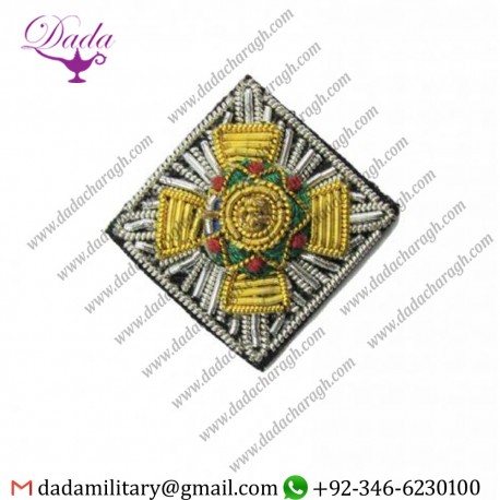 Pips Star Gold Silver Wire Single British Army