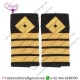 Soft Shoulder board Epulette Merchant Navy Chief Slip On Captain Four Bar Diamond Epaulette Slide