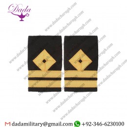 Soft Shoulder board Epulette Merchant Navy Second Officer - Second Mate Deck Slip On Lieutenant Epaulette