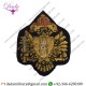 Wholesale Suppliers Qdg Officers Beret Badge Embroidered, Queens Dragoon Guards, Army, Military