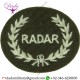 Wholesale Suppliers Radar In Wreath (Radar Operator Royal Artillery) Small On Khaki Embroidered Army Cloth Trade Badge