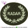 Wholesale Suppliers Radar In Wreath (Radar Operator Royal Artillery) Small On Khaki Embroidered Army Cloth Trade Badge