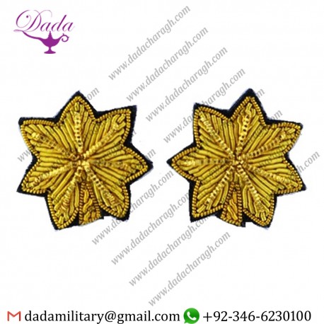Rank Badge Rank, O4 Major (Maj), Mess Dress, Bullion Pin On
