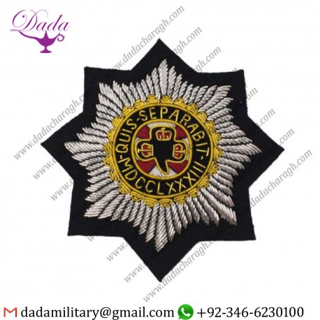 Sew On Badge Irish Guards Wire Embroidered Bullion Blazer Badge British Army