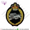 Sew On Badge King’s Own Royal Border Regiment Blazer Badge Korbr Bullion & Wire Blazer Badge