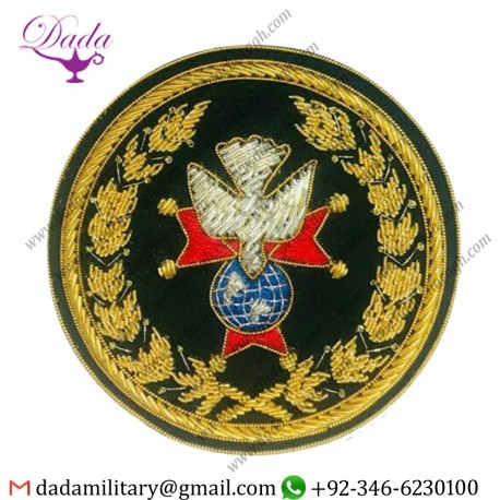 Sew On Badge Knights Of Columbus New 4th Degree Bullion Wire Hand Embroidered Patch