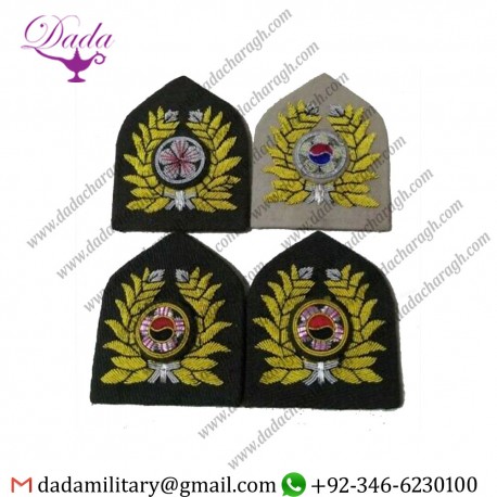 Sew On Badge Korean War S.korean Army Visor Hat Badges