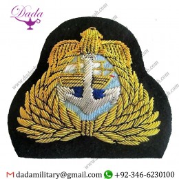 Sew On Badge Kuwait Military Desert Storm Hat Cap Badge New Hand Embroidered