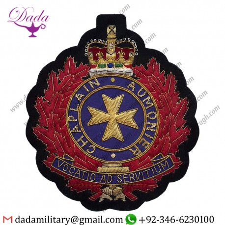 Sew On Badge Large Chaplain Christian Badge