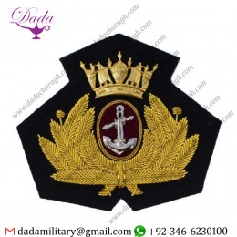 Sew On Badge Merchant Navy Cap Badge Officers Bombay Style