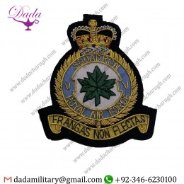 Squadron Emblem Royal Air Force V Squadron Bullion Blazer Badge