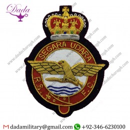 Uniform And Ceremonial Accoutrements Royal Singapore Flying Club Blazer Badge