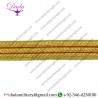 20 Mm Braid Gold 2 Red Stripe Masonic Lace Trim