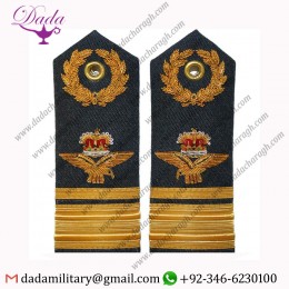 Hand Embroidered RAF Air Vice Marshal 6A, 8,11 Dress Shoulder Boards