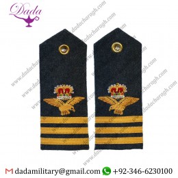 Hand Embroidered RAF Wing Commander 6A, 8, 11 Dress Shoulder Boards