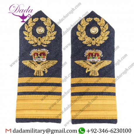 Hand Embroidered woven Air Marshall Royal Air Force Regiment epaulette
