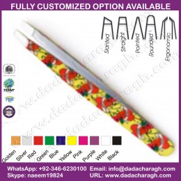 SLANTED TWEEZER,ULTRA TWEEZER SLANTED EYEBROW TATTOO  PRINTED VARIETY COLORS
