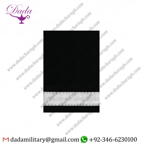 1 Bar Silver Pilot Epaulettes Shoulder board