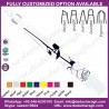 WHITE AND BLACK WITH FLOWERS SLANTED TWEEZER,STAINLESS STEEL SURGICAL PRODUCT