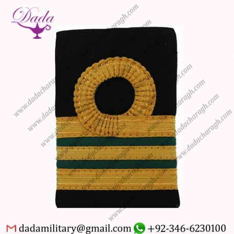 Soft Shoulder board Epulette Electrical Technical Officer 2.5 Bar Curl Eppaulette