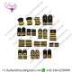 Long Bullion Shoulder Board 2 Bar Gold Pilot Epaulettes Long Bullion