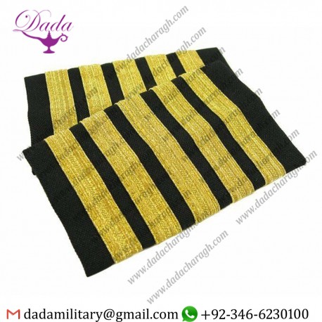 Shoulder Straps Aero Phoenix - Egolets 5 Stripe Gag Epaulets Golden, navy