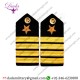 Uniform Epulette Navy Officer Hard Shoulder Boards 4 Stripes For Captain Rank