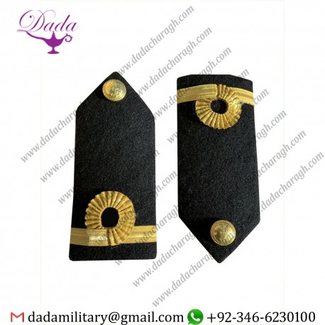 Shoulder Straps Royal Navy Sub- Lieutenant's Hard Shoulder Boards Laced For Sub Lieutenant
