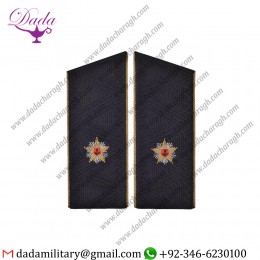 Sliders Military Soviet Naval Counter Admiral Navy Fleet Daily Shoulder Boards Black Embroidered Epaulets