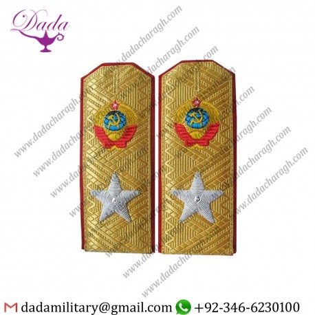Sliders Military Soviet Union Marshal Embroidered Parade Ussr Shoulder Boards M43r Russian Epaulets