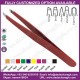 BEAUTY COLOR PROFESSIONAL HIGH QUALITY STAINLESS STEEL EYEBROW TWEEZERS,SLANT TIP