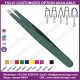 COLOR COATED EYEBROW TWEEZERS,GREEN TWEEZER,SURGICAL TWEEZER