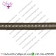 14 Mm Trim Braid Khaki Brown White Chevron Lace