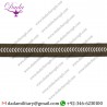 14 Mm Trim Braid Khaki Brown White Chevron Lace