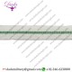 25 mm Braid Cotton White Green White
