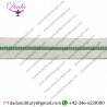 25 mm Braid Cotton White Green White