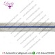 25 mm trim Braid Lace Silver Blue Silver