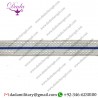 25 mm trim Braid Lace Silver Blue Silver
