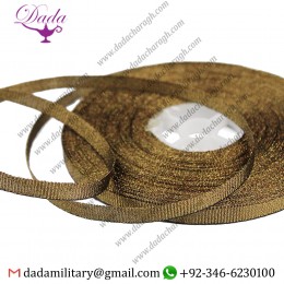 Antique Brass Grosgrain Style Military Trim Braid
