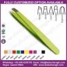 EYEBROW STAINLES STEEL PRINTED TWEEZER, TOP RANK BEAUTY TWEEZER