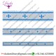 Bethlehem Cross Skyblue With Silver Galloon Lace Braid Trim Tresse