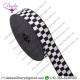 Black and White Diced Braid, 4.5cm 40mm Lace,trim, Police, Scots, Army, Military
