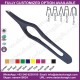 FLAT EYEBROW TWEEZERS STAINLESS STEEL STRAIGHT TIP TWEEZER