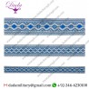 Easter skyblue with silver Damascus skyblue with silver gallon lace trim braid