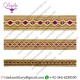 Easter violet with gold Damascus skyblue with silver gallon lace trim braid