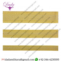 Hilt gold with silver gallon lace trim braid tresse