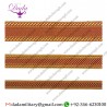 Hilt red with gold gallon lace trim braid tresse