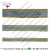 Hilt skyblue with gold gallon lace trim braid tresse