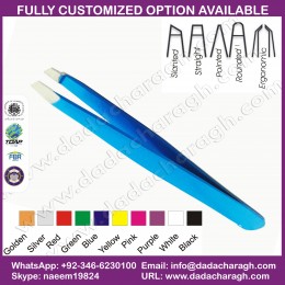 LADY COLORFUL STAINLESS STEEL GOOD EYEBROW TWEEZERS MADE OF STAINLESS STEEL 