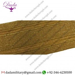 Double Gold Army Lace, 5cm 2” 50mm, Military, Uniform, Fancy Dress Braid